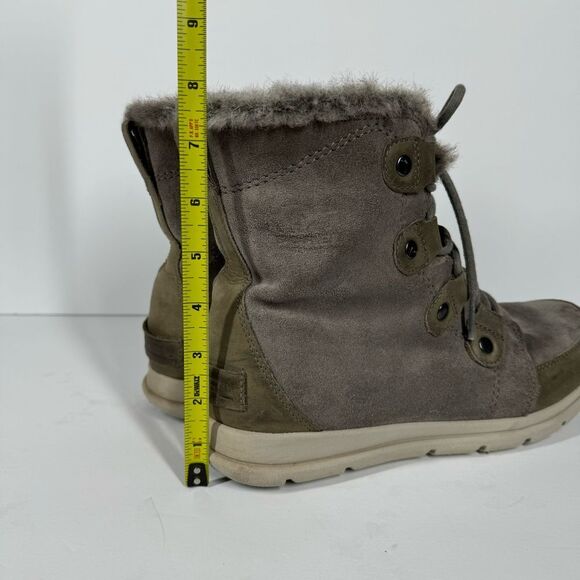 Sorel Explorer Joan Waterproof Winter Snow Boots Lace Up Suede 10 NL3039-052 - Picture 10 of 10
